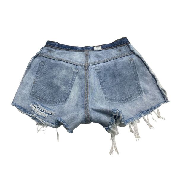 Vintage Levi’s 550 Cut-Offs Denim Shorts Frayed Hem Distressed Blue Sz 10 - Picture 9 of 14